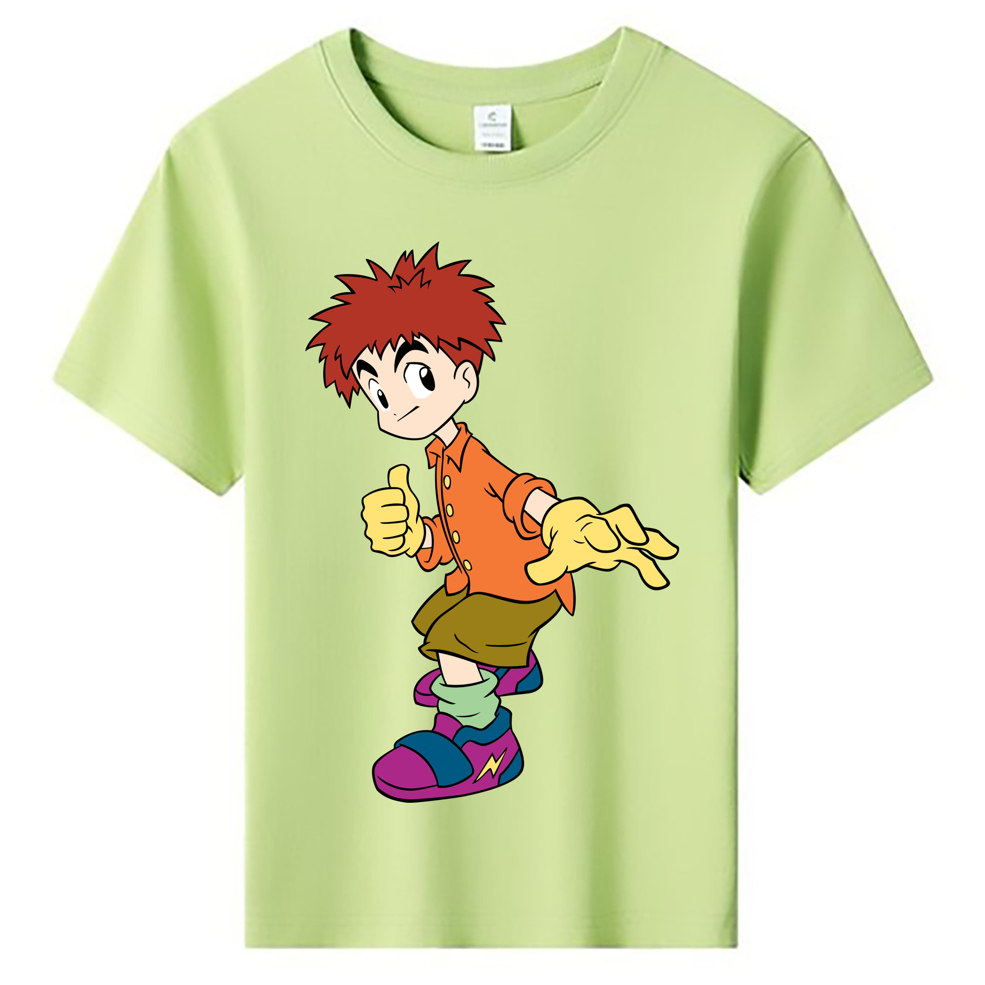 （画像用） Digimon デジタルモンスター/デジモン 綿100％キッズTシャツ（フロントプリント）
